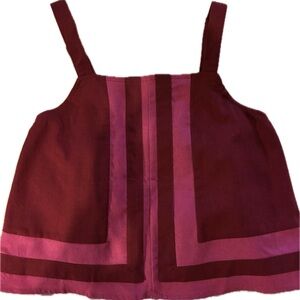 Entro Burgundy Sleeveless Top